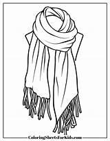 Scarf Coloring Pages Free Downloads  Sheets For Kids sketch template