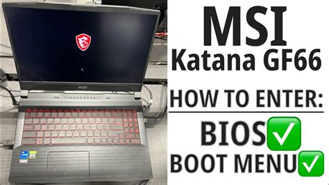 MSI Katana GF66 - How To Enter Bios (UEFI) Settings & Boot Menu Options - YouTube