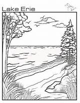 Lake Erie  Great Lakes Coloring Page By We Be Squirreling TPT sketch template