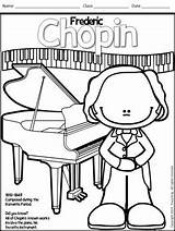 Meet the Composers Set Of 12 Coloring Sheets /Coloring Book For Music Class sketch template