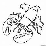 Lobster Coloring Page 11510 9016 sketch template
