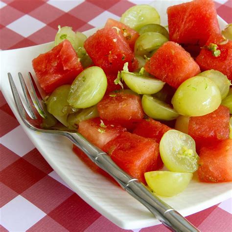 Watermelon Salad with Grapes and Citrus Recipe | Allrecipes