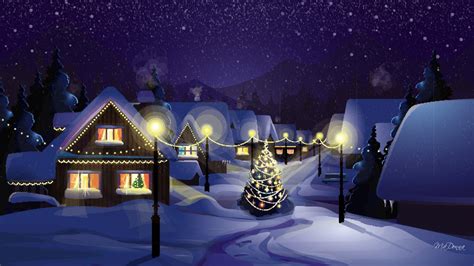 Christmas Village Wallpapers - Wallpaper Cave