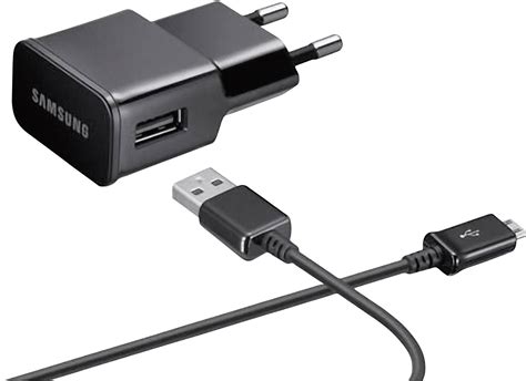 Samsung ETA0U10EBEC Mobile phone charger type Micro USB Black | Conrad.com