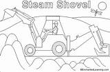 Steam Shovel Online Coloring Page EnchantedLearningcom  Nation sketch template