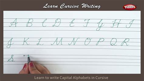 Cursive Capital Letters | AlphabetWorksheetsFree.com