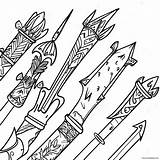 Fantasy Quiver Filled With Magical Arrows Coloring Page 32854 25973 sketch template