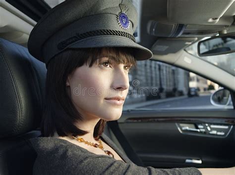 Female Chauffeur Driving A Car Stock Image - Image of professional, vehicle: 33914647