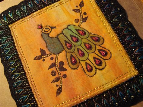Textile Butterfly: Block Print & Stitch