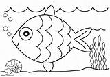 Smiling Fish In The Sea coloring Page sketch template