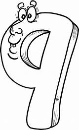 Number 9 Printable Coloring Pages sketch template