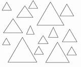 Triangle Color Sheet sketch template