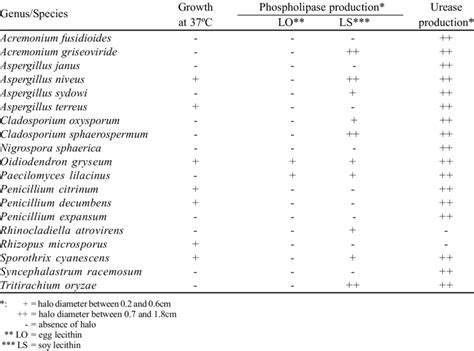 Pathogenicity tests accomplished by strains of filamentous fungi from ...