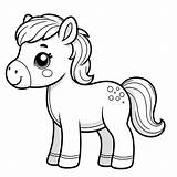 Cute Horse Coloring Page  4 Free Printable Pages sketch template