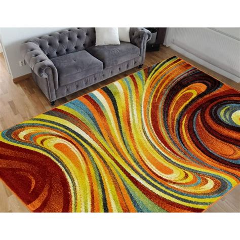 HR-Colorful Rainbow Area Rug 5x7 Rugs for Living Room Décor 2020 Rug Trends Bright Multi Modern ...