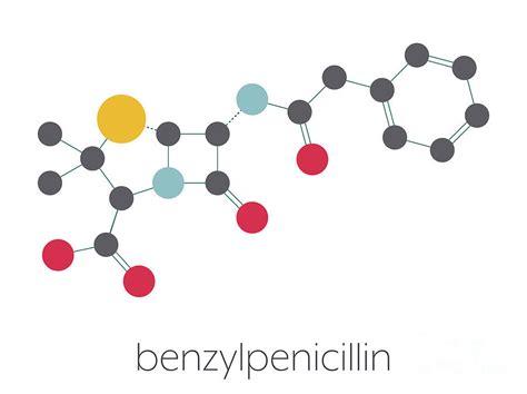 Penicillin G Antibiotic Drug Molecule #3 Photograph by Molekuul/science Photo Library - Fine Art ...