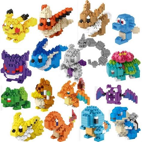 Pokémon - Nanoblock Pokémon à construire 100 -200 pièces l'unité | Toy blocks, Lego pokemon ...