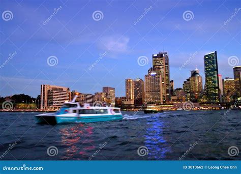 Sydney skyline at night stock photo. Image of nightshot - 3010662