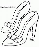Cone High Heels Shoes Coloring Page  Pages For Girls sketch template