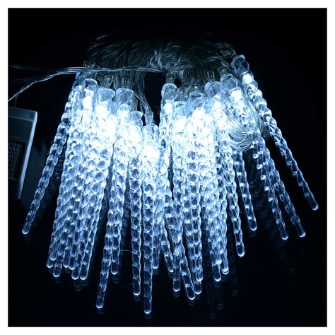 Christmas lights, 24 LED icicles, programmable indoor/outdoor use | online sales on HOLYART.com