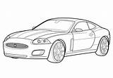 Jaguar Advanced Lightweight Coupe coloring Page  Free And Printable sketch template