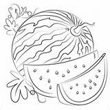 Watermelons coloring Pages  Free Coloring sketch template