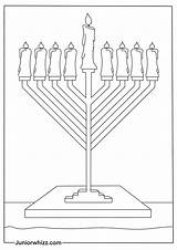 Pages Menorah Coloring Clipart Clip Hanukkah Colouring Printable  sketch template