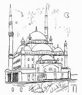 Mosque 1 Coloring Page  Free Printable Pages For Kids sketch template
