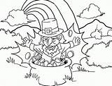 Girl Leprechaun Coloring sketch template