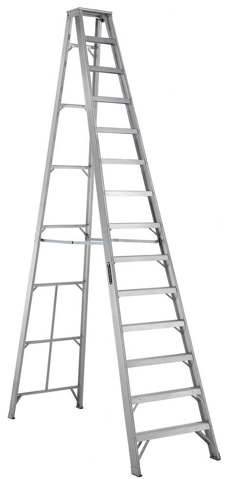 LOUISVILLE 14 ft 300 lb Load Capacity Aluminum Stepladder - 36Y379|AS1014 - Grainger