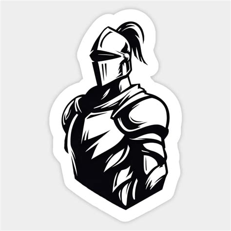 Minimalistic Knight Logo - Black and White - Minimalistic Knight Logo ...