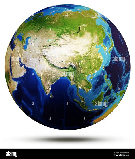 Planet Earth globe 3d rendering Stock Photo - Alamy