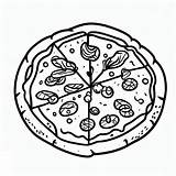 Coloring Pizza Indiaparenting Snacks Sketch Page sketch template