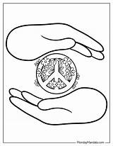 16 Peace Coloring Pages Free PDF Printables sketch template
