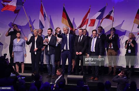 Leading members of European populist, right-wing parties, including ...