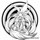 Nine Tailed Fox Naruto Coloring Pages  Free & Printable sketch template
