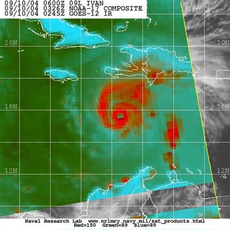 Hurricane Ivan - Satellite Images - Forecasts - News - Links