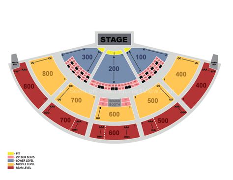 Xfinity Theatre, Hartford CT | Seating Chart View