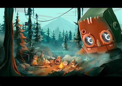 Game character design and background art on Behance