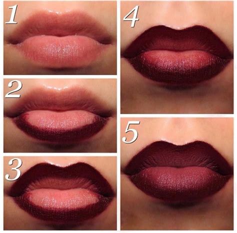 Red Ombre Lips A woman can become very creative when she wants to win a ...