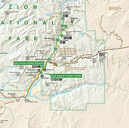 Zion National Park Map ~ AFP CV