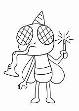 Fly Coloring Pages For Kids  JORZ ART sketch template