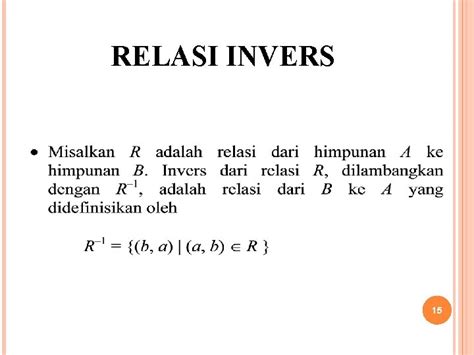 RELASI Matematika Informatika 2 1 RELASI 2 3