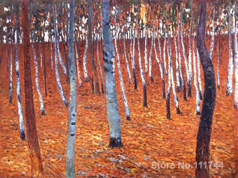 Aliexpress.com : Buy Tree paintings in gold Beech Forest I Gustav Klimt paintings canvas art ...