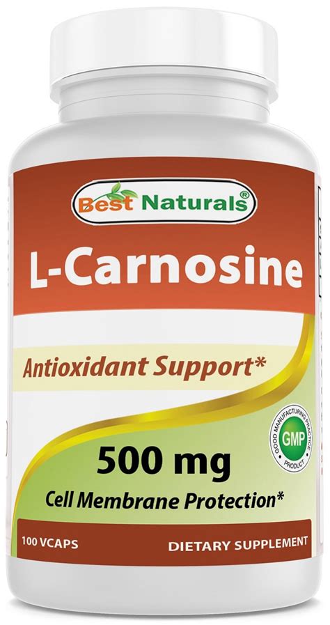 Best Naturals L-Carnosine 500 mg 100 VCaps : Fresh Health Nutritions