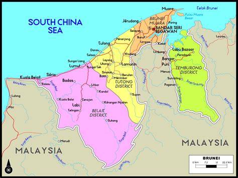 Brunei Maps | Printable Maps of Brunei for Download