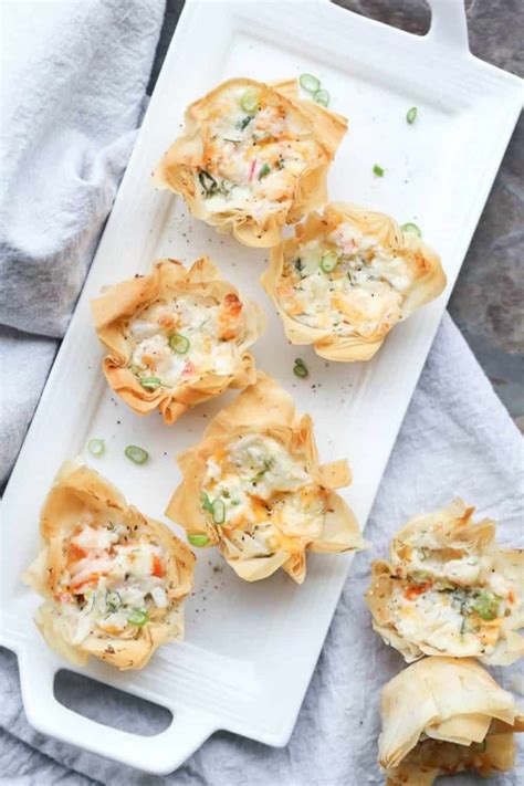 Seafood Phyllo Cups Appetizers - Valentina's Corner