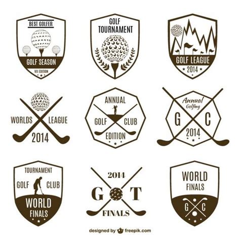 Collection Of Vintage Golf Logos | Golf logo, Vintage golf, Golf design