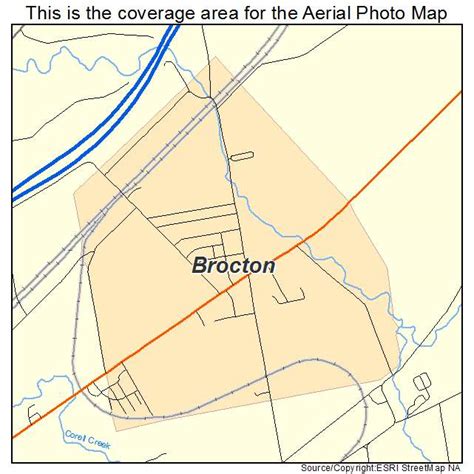 Aerial Photography Map of Brocton, NY New York