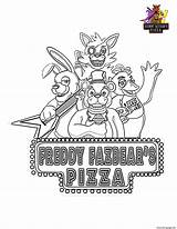 Five Nights At Freddys FNAF Coloring Page Printable sketch template